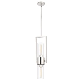 Cal Lighting Redmond Chrome 60W Pendant with Clear Glass Shade