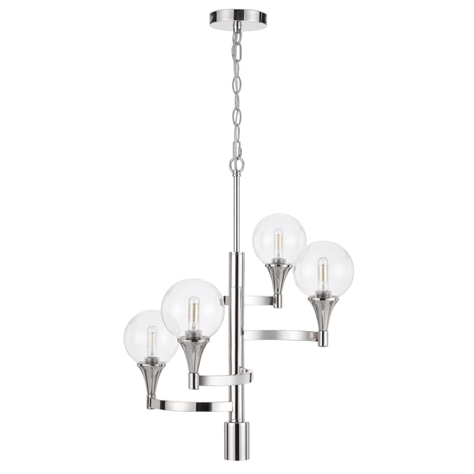 Cal Lighting Milbank Chrome 15W x 4 Chandelier CAL-FX-3759-4