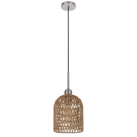 Cal Lighting Depok Burlap 60W Roped Pendant Fixture