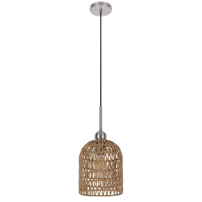 Cal Lighting Depok Burlap 60W Roped Pendant Fixture CAL-FX-3784-1