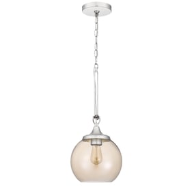 Cal Lighting Rochelle Chrome 60W Glass Pendant Fixture