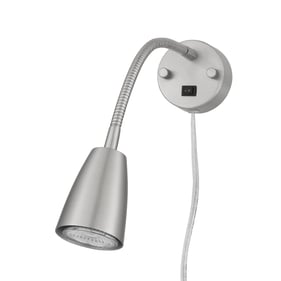 Cal Lighting Gooseneck Brushed 6W LED Bedside Reading Light