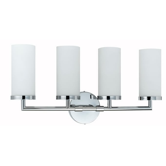 Cal Lighting Chrome 12 Inch Height Metal Vanity Light CAL-LA-8504-4