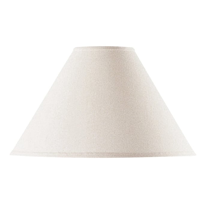 Cal Lighting Coolie Off White Plain Linen Shade CAL-SH-1002-OW