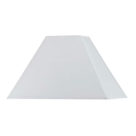 Cal Lighting White Rectangular White Hardback Shade