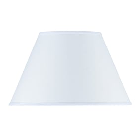 Cal Lighting Empire White Round Hardback 11.5 Inch Tall Fabric Shade