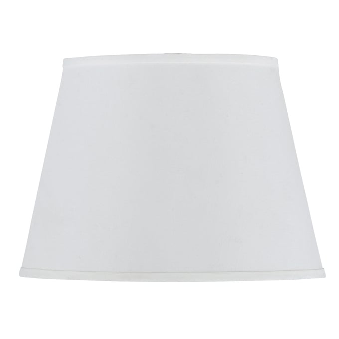 Cal Lighting Coolie White Hardback White Faux Silk Shade CAL-SH-1247