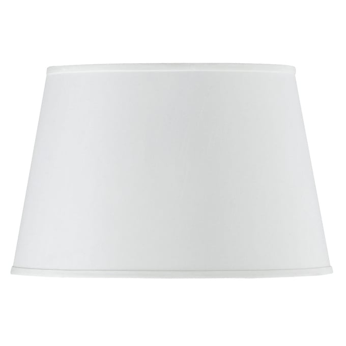 Cal Lighting Coolie White Hardback White 11 Inch Tall Faux Silk Shade CAL-SH-1249