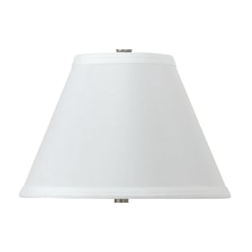 Cal Lighting Empire White Round Hardback Fabric Shade