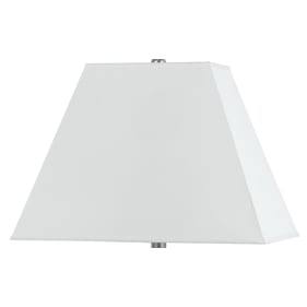 Cal Lighting White Rectangular Hardback Shade