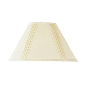 Cal Lighting Beige Side Pleated Linen Shade