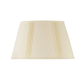 Cal Lighting Burlap Side Pleated Linen Shade