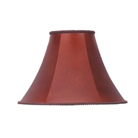 Cal Lighting Red Bell Leatherette Shade