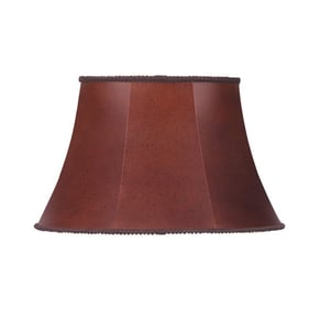 Cal Lighting Red Oval Leatherette Shade