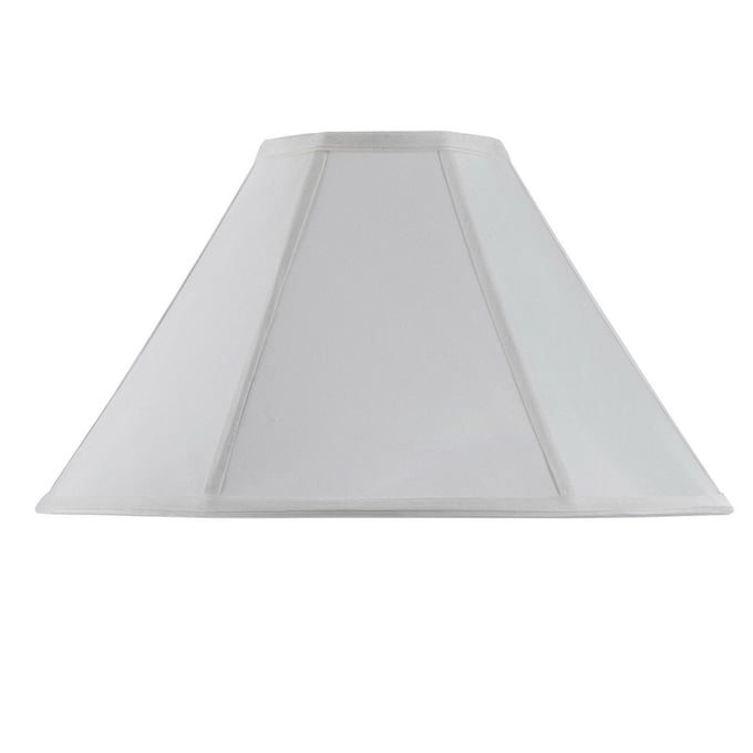 Cal Lighting Coolie White 11 Inch Tall Fabric Shade CAL-SH-8101-17-WH