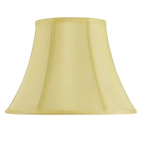 Cal Lighting Basic Bell Champagne 10 Inch Tall Fabric Shade