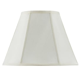 Cal Lighting Piped Empire Eggshell 10 Inch Tall Fabric Shade