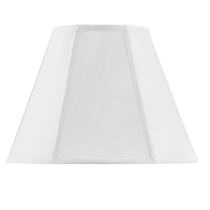 Cal Lighting Piped Empire White 12 Inch Tall Fabric Shade CAL-SH-8106-16-WH