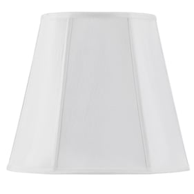 Cal Lighting Piped Deep Empire White 16 Inch Tall Fabric Shade