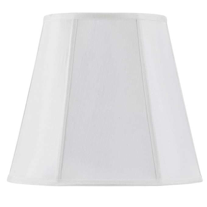 Cal Lighting Piped Deep Empire White 16 Inch Tall Fabric Shade CAL-SH-8107-16-WH