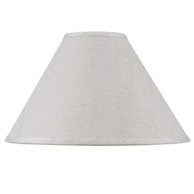 Cal Lighting Fabric Hardback Fine 13 Inch Height Burlap Shade