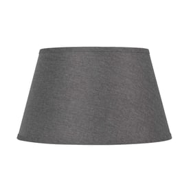 Cal Lighting 8112 Grey Round Hardback 9.5 Inch Height Linen Shade