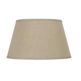 Cal Lighting 8114 Khaki Round Hardback 9.5 Inch Height Linen Shade