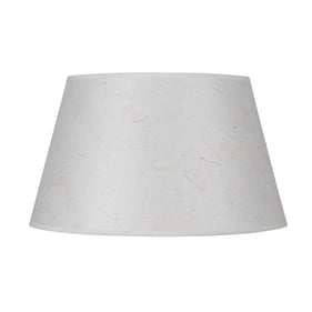 Cal Lighting 8117 Kraft Fabric Round Hardback Rice 12 Inch Height Paper Sha...