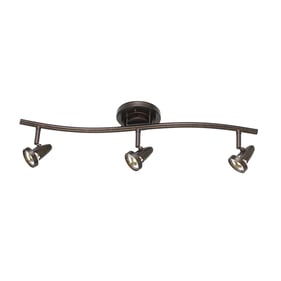 Cal Lighting Serpentine Rust Dimmable 6W x 3 Intergrated LED Rail Fixture