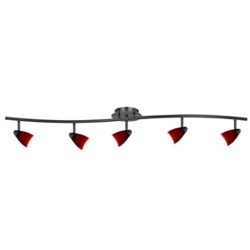 Cal Lighting Serpentine Dark Bronze Red 5 Orbit Light 50W Fixture Body Only