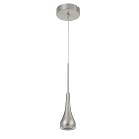 Cal Lighting Kornos Brushed Intergrated LED 10W Metal Pendant Fixture