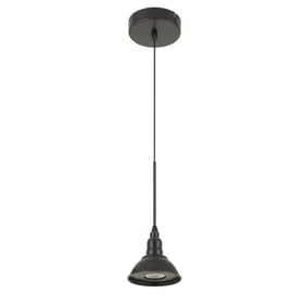 Cal Lighting Kampia Dark Bronze Intergrated LED 10W Metal Pendant Fixture