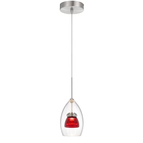 Cal Lighting Lutron 128 Red Clear Integrated Dimmable LED Double Glass Mini...