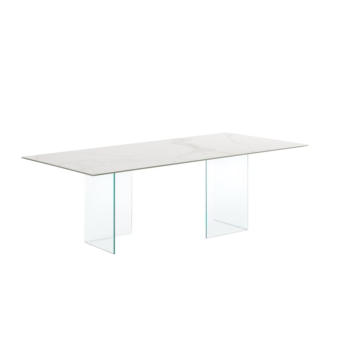 Casabianca Home Miami White Dining Table CASA-CB-010MAR