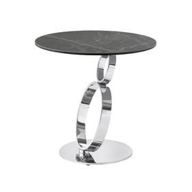 Casabianca Home Satellite Gray End Table