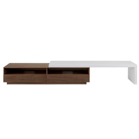 Casabianca Home Celine Walnut TV Stand