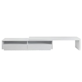 Casabianca Home Celine White TV Stand