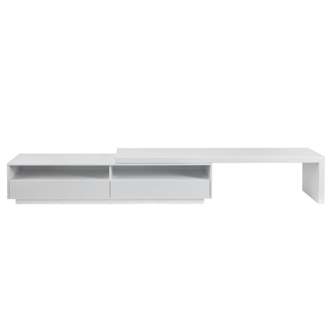 Casabianca Home Celine White TV Stand CASA-CB-C1500WH