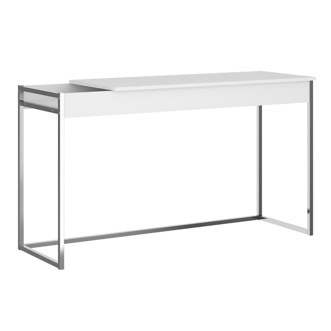 Casabianca Home Noa Matte White Office Desk CASA-KD-B190WH