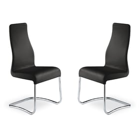 2 Casabianca Home Florence Black Dining Chairs