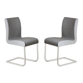 2 Casabianca Home Stella Gray Dining Chairs