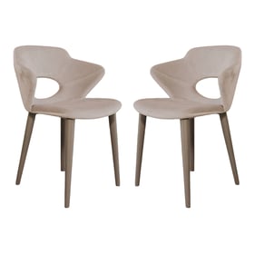 2 Casabianca Home Marilyn Gray Dining Chairs