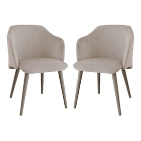 2 Casabianca Home Monroe Gray Dining Chairs