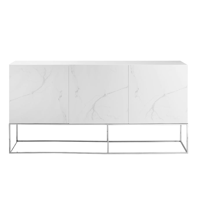 Casabianca Home Vizzione Off White Buffet with Storage CASA-US-1411WHMAR