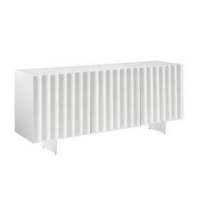 Casabianca Home Wave White Buffet with Storage