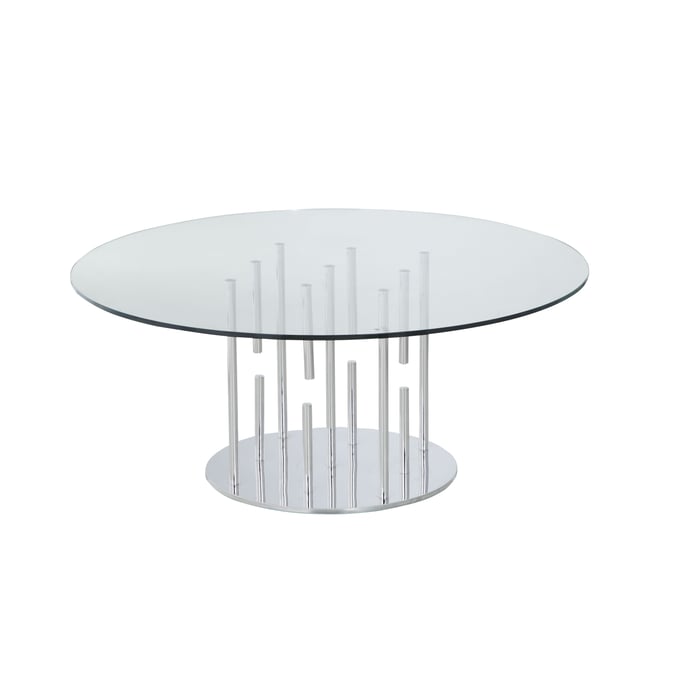 Chintaly Imports Floating Pedestal Cocktail Table CHF-1158-CT