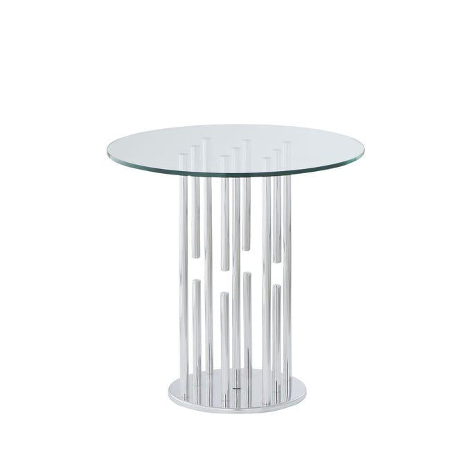 Chintaly Imports Floating Pedestal Lamp Table CHF-1158-LT