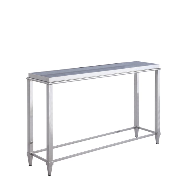 Chintaly Imports Grey Glass Sofa Table CHF-2035-ST