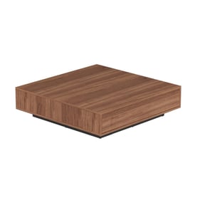 Chintaly Imports Walnut 2 Drawers Cocktail Table