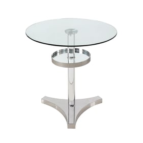 Chintaly Imports Clear Polished Counter Height Table